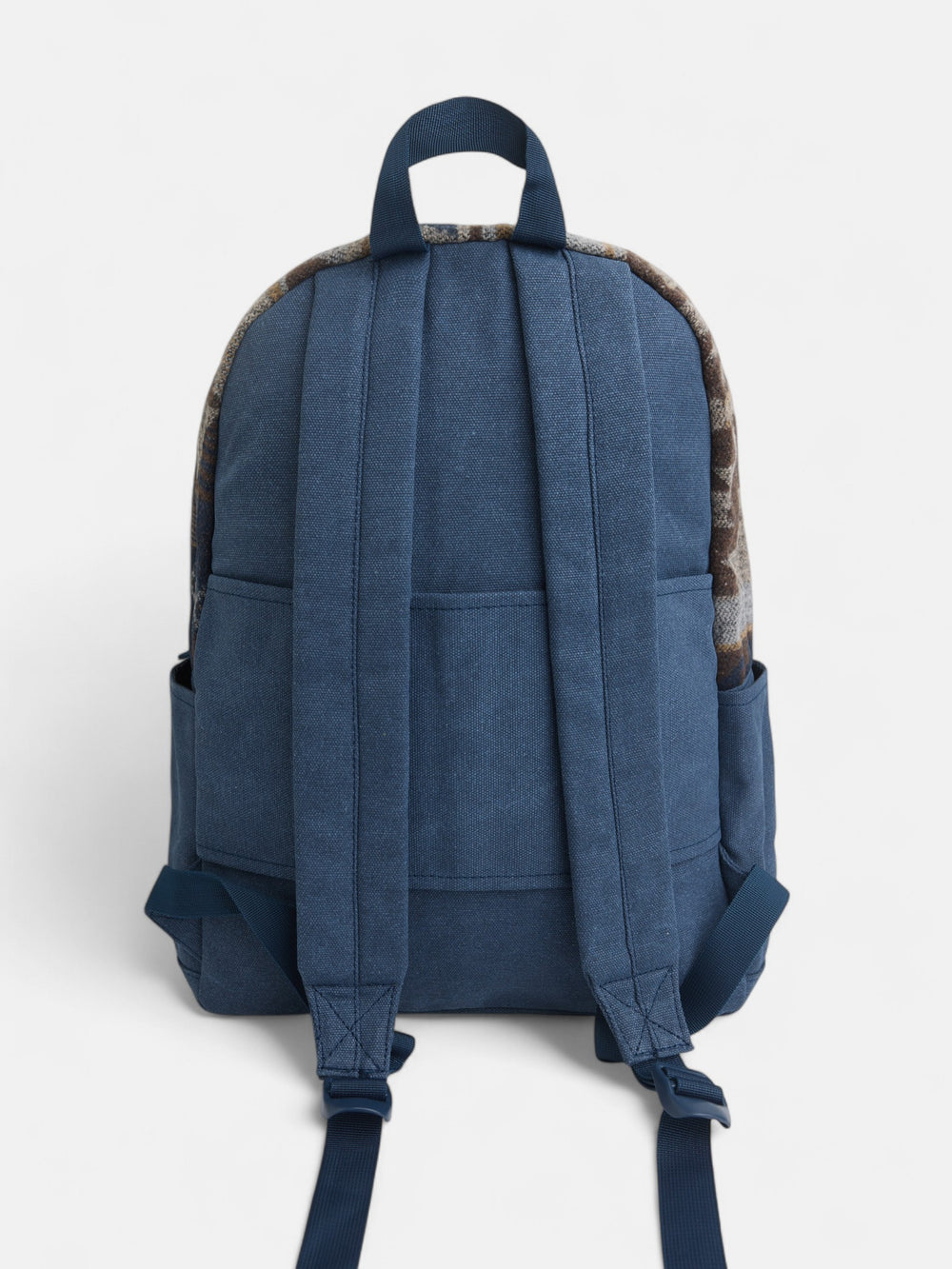 Sac à dos de sport en tissu ethnique bleu marine