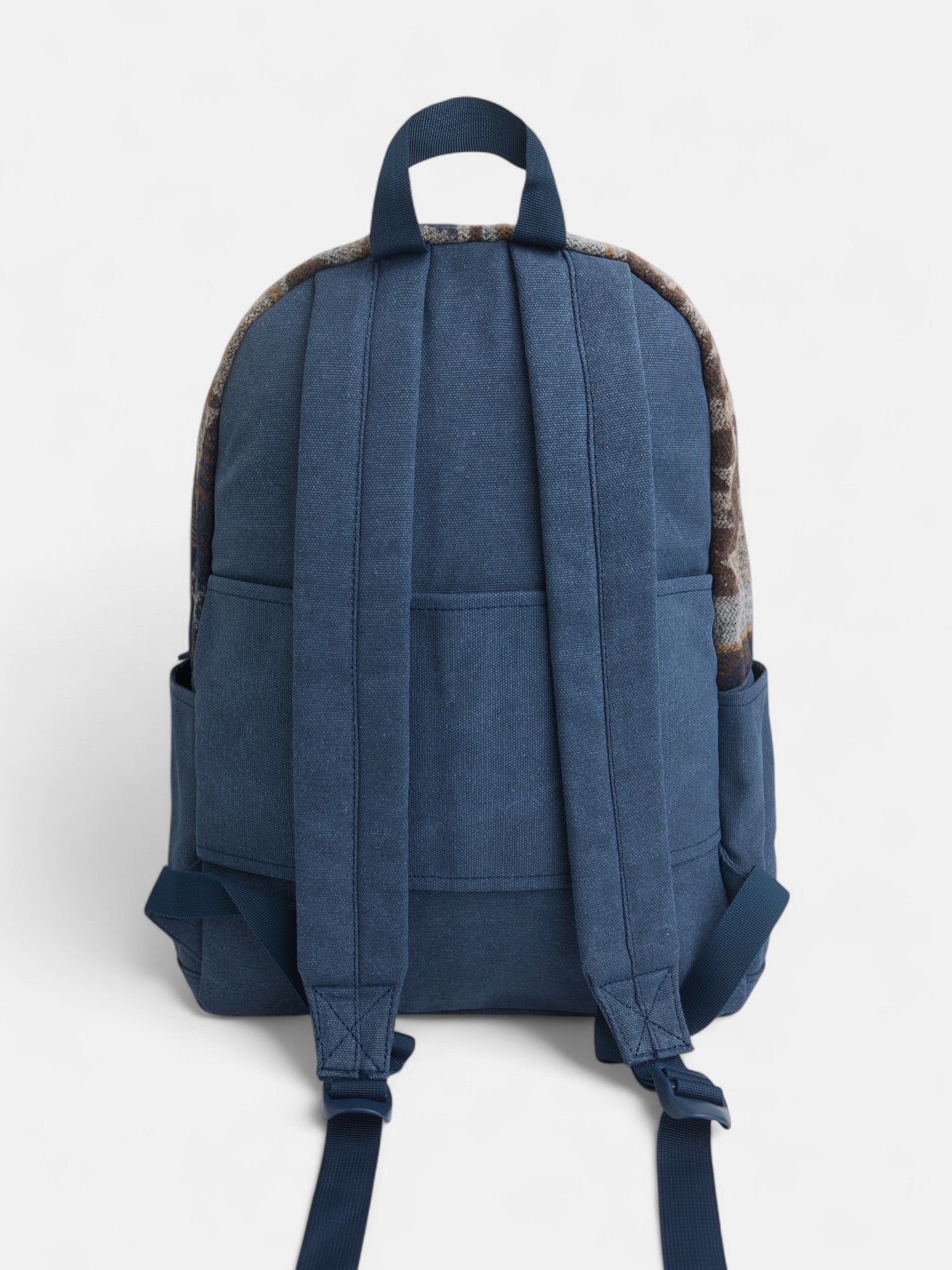 Sac à dos de sport en tissu ethnique bleu marine