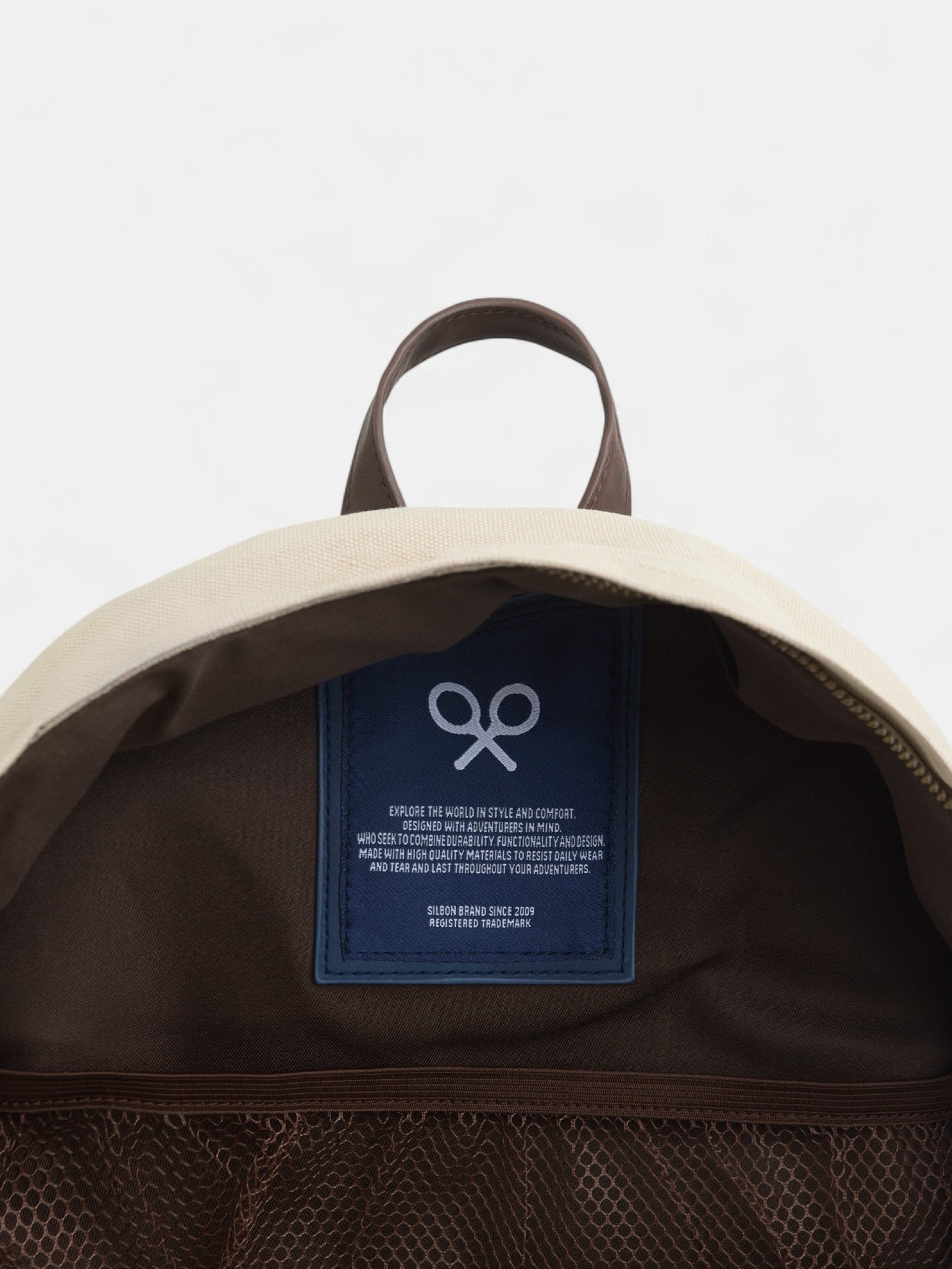 Sac à dos de sport beige