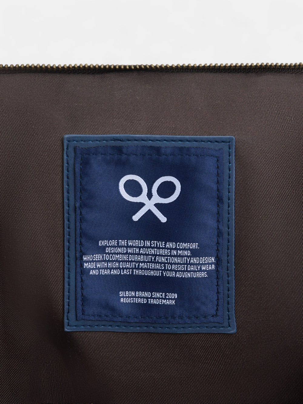 Bolsa de viaje casual tejido cuadros marron