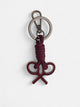 Porte-clés en corde de raquette bordeaux