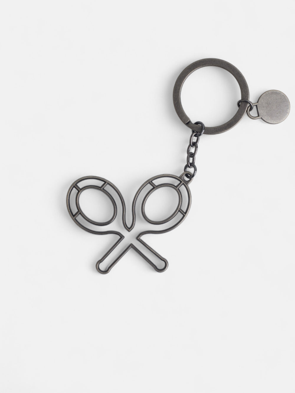 Metal racket keychain