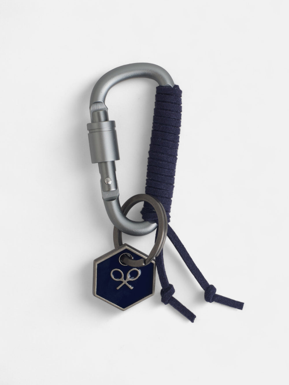 Llavero mosqueton charm azul marino