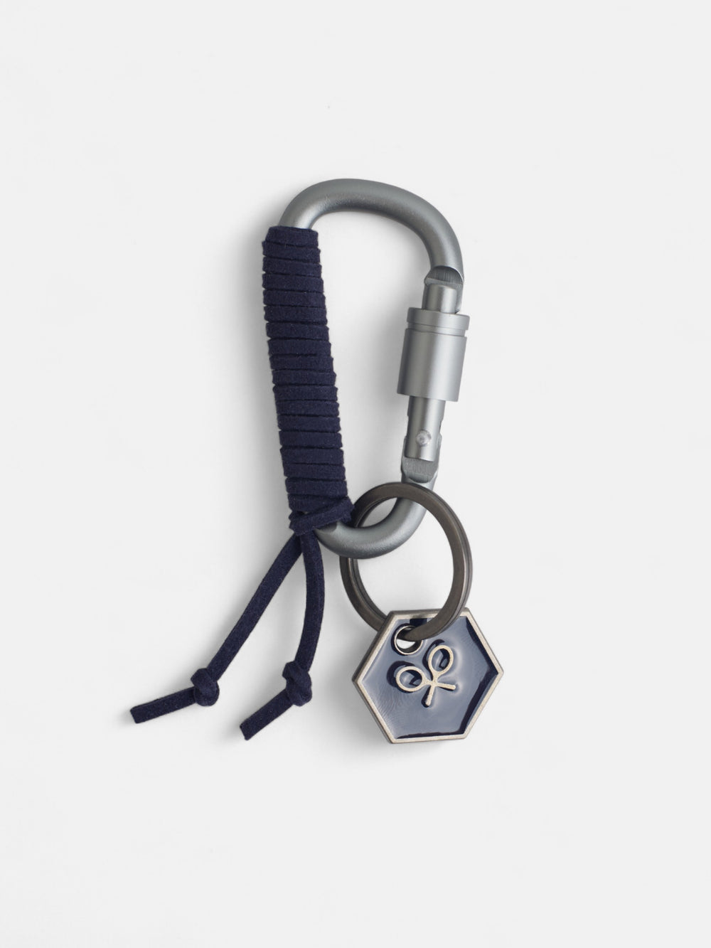 Llavero mosqueton charm azul marino