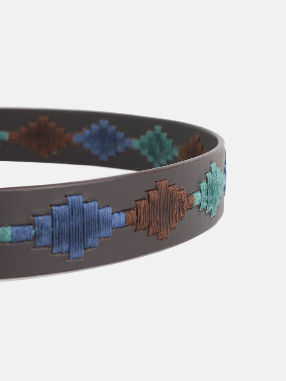 Cinto de pele argentino em castanho