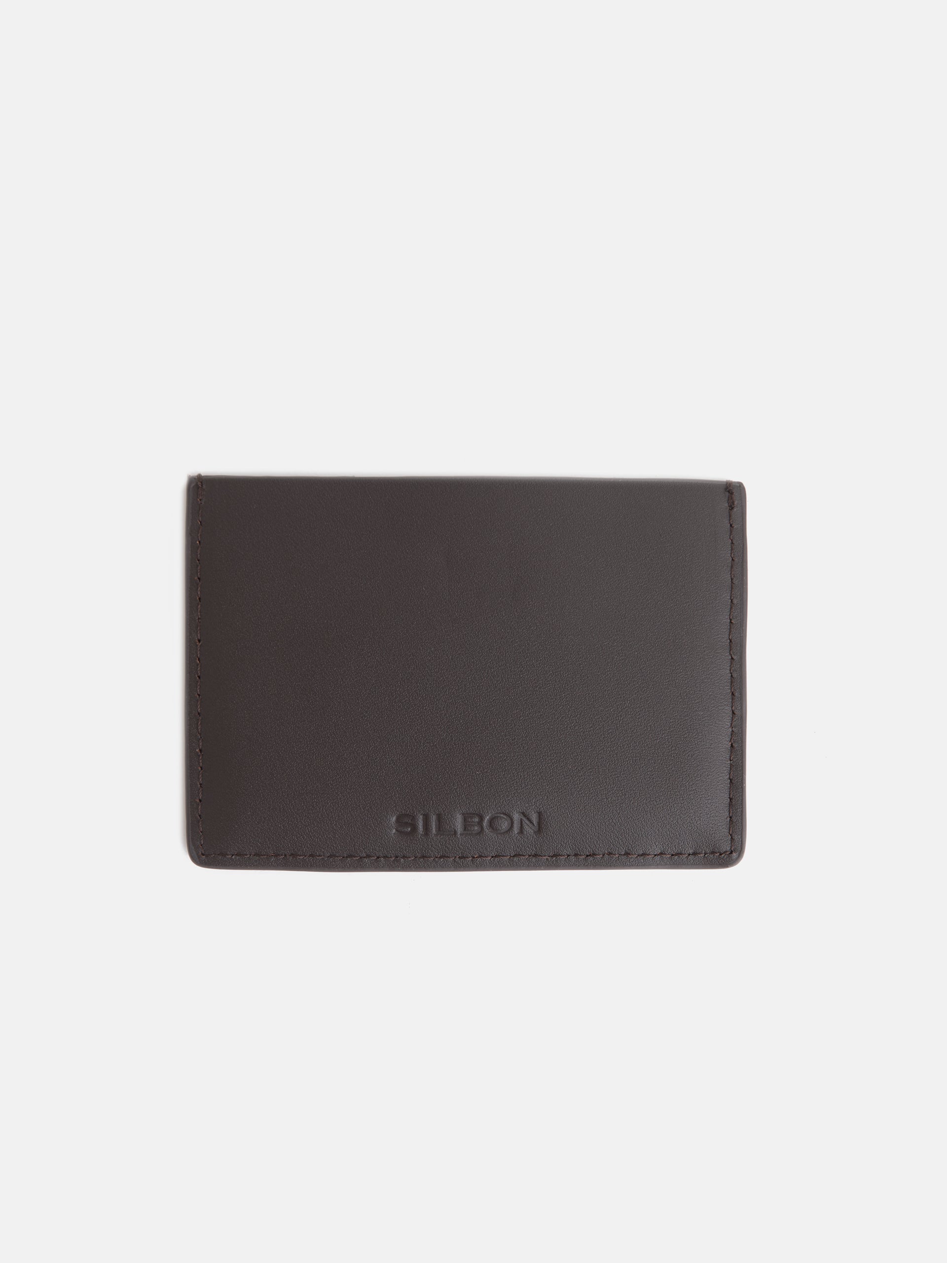 Porta-cartões de pele em várias cores