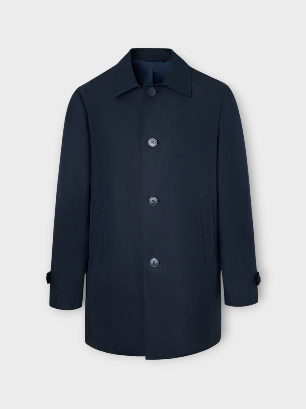 Navy short trench coat