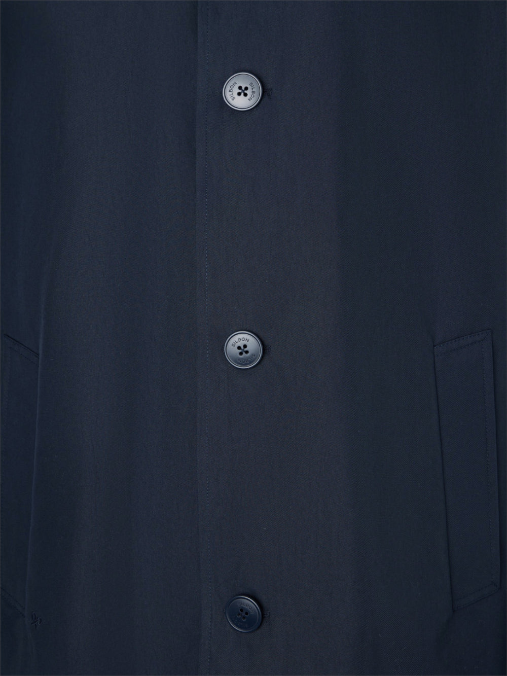 Navy short trench coat