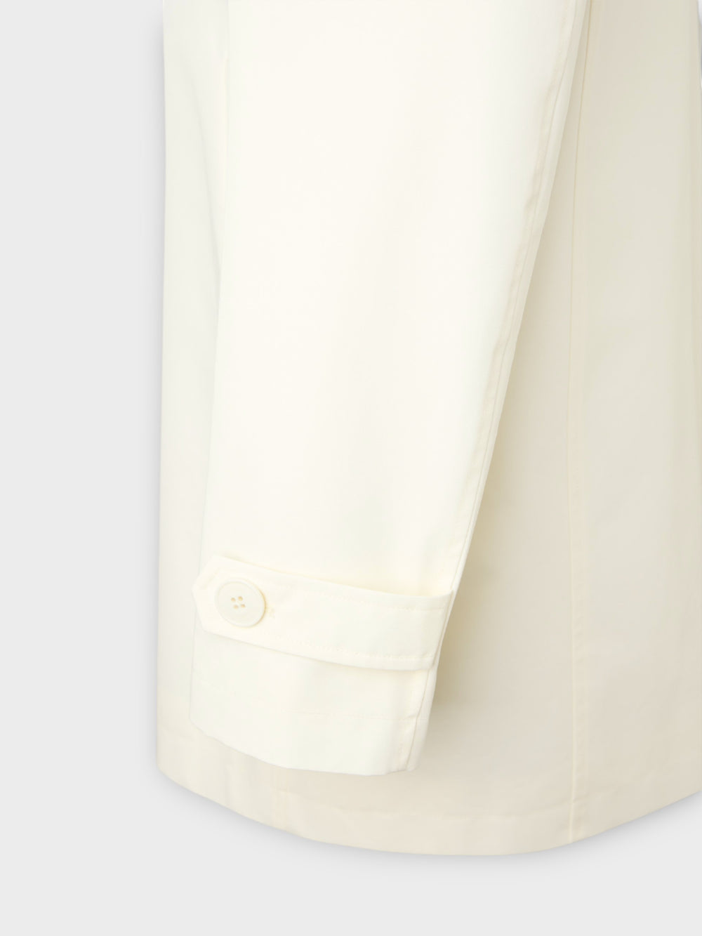 Short beige trench coat