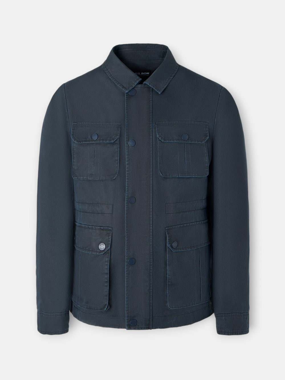 Navy blue jacket with pockets