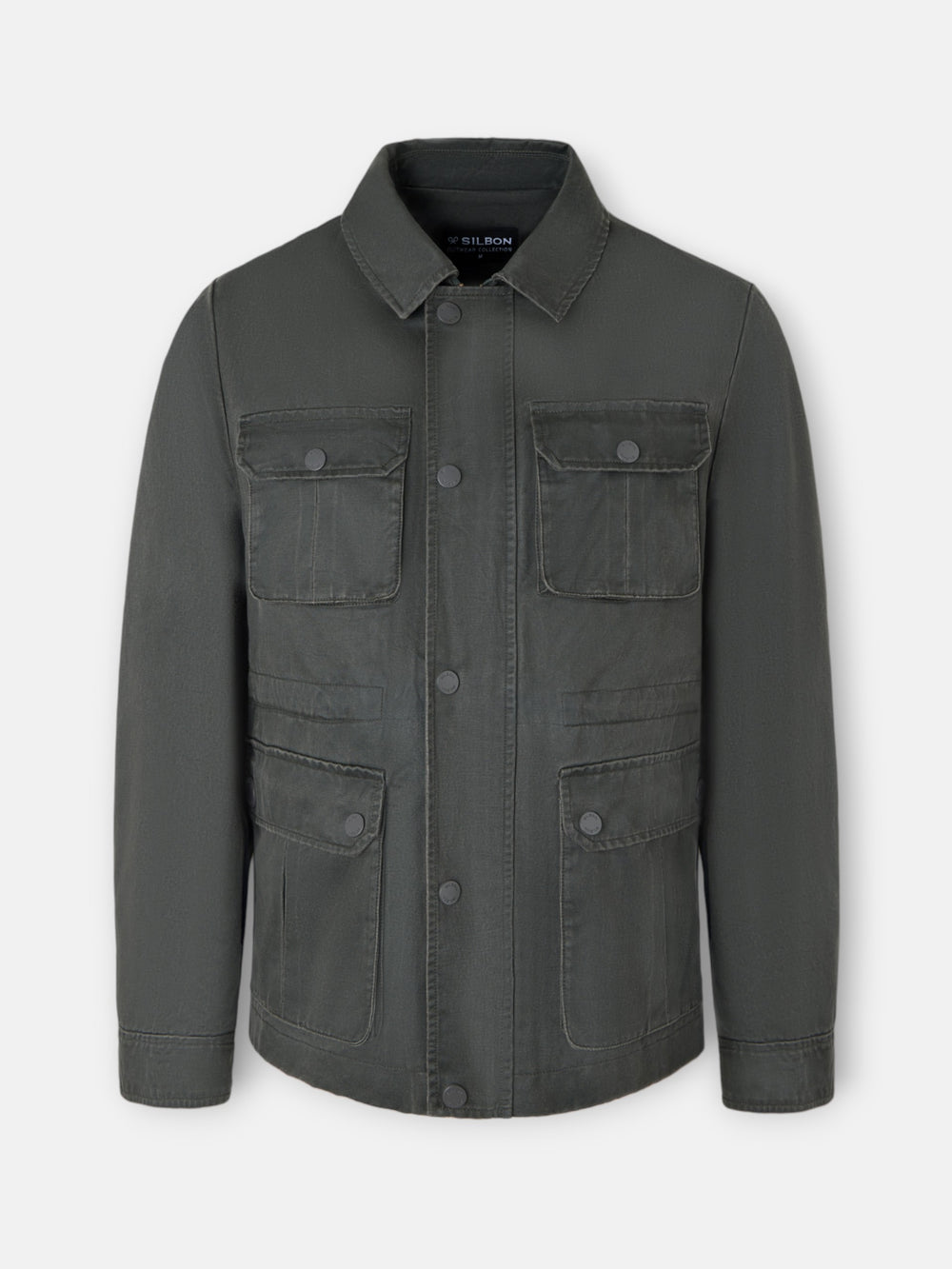 Green jacket with pockets