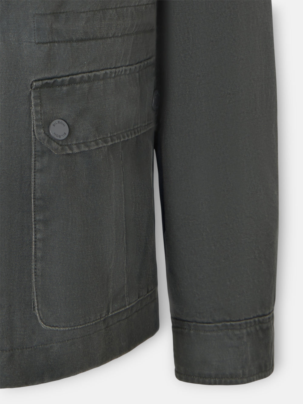 Green jacket with pockets