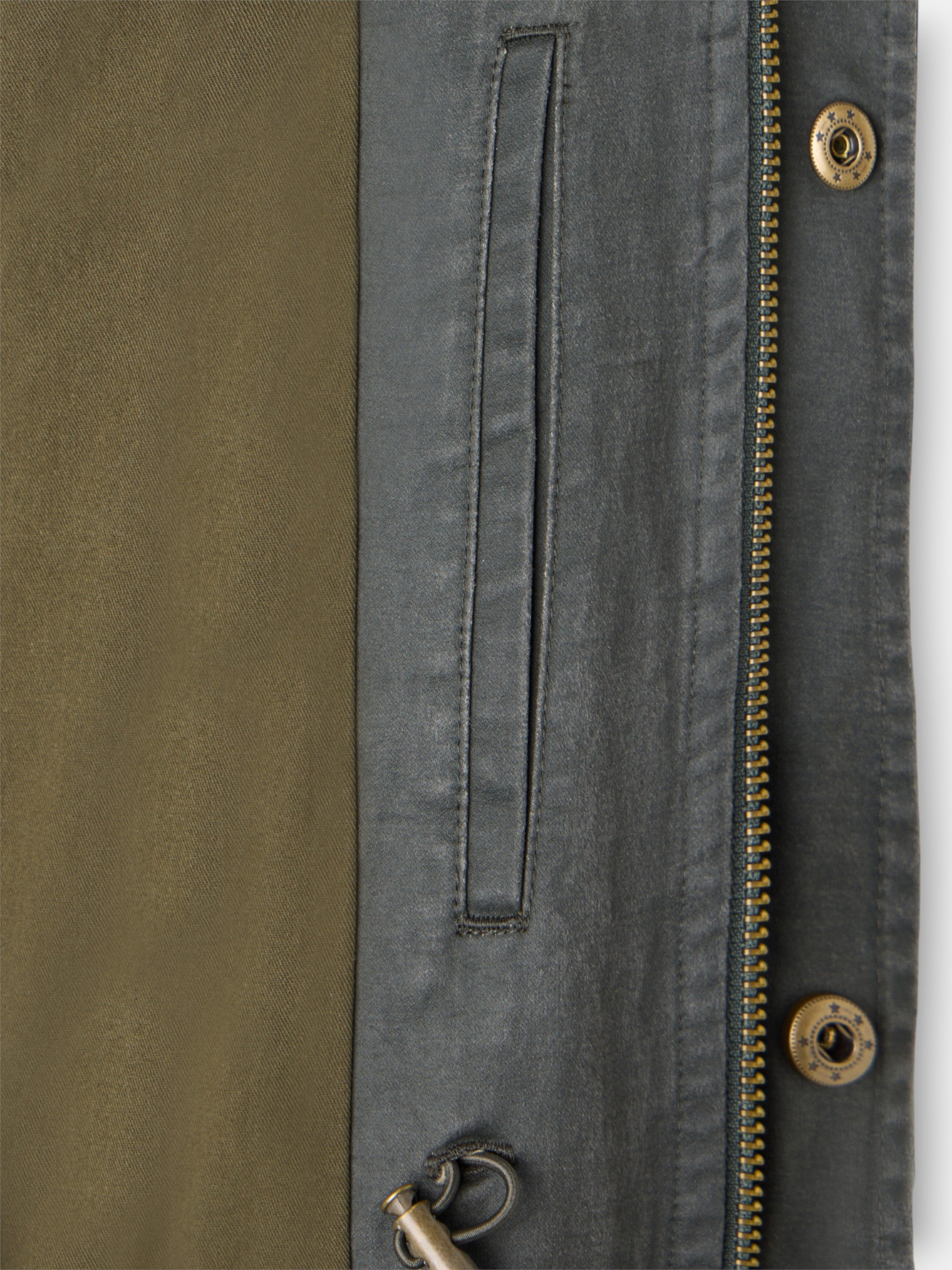 Green jacket with pockets