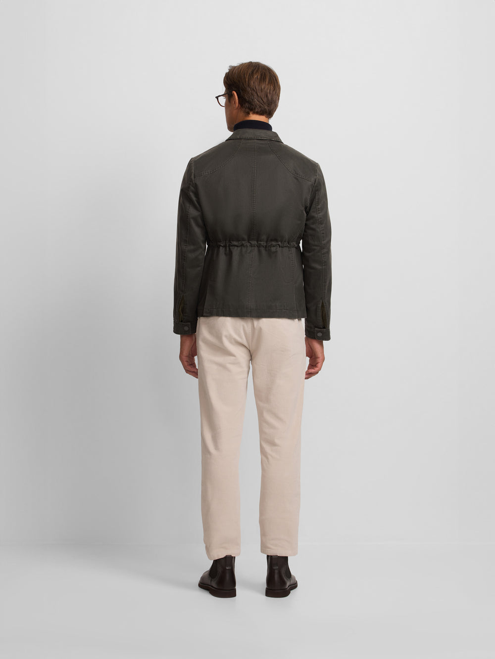 Green jacket with pockets