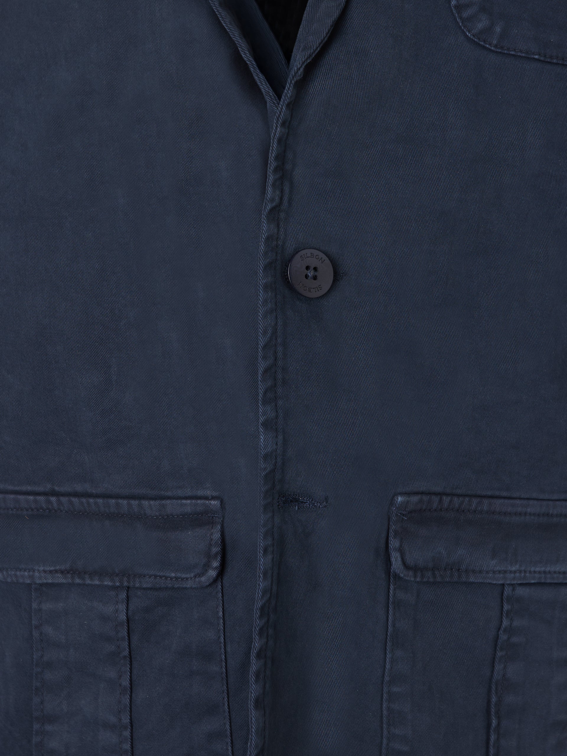 Blazer casual azul-marinho