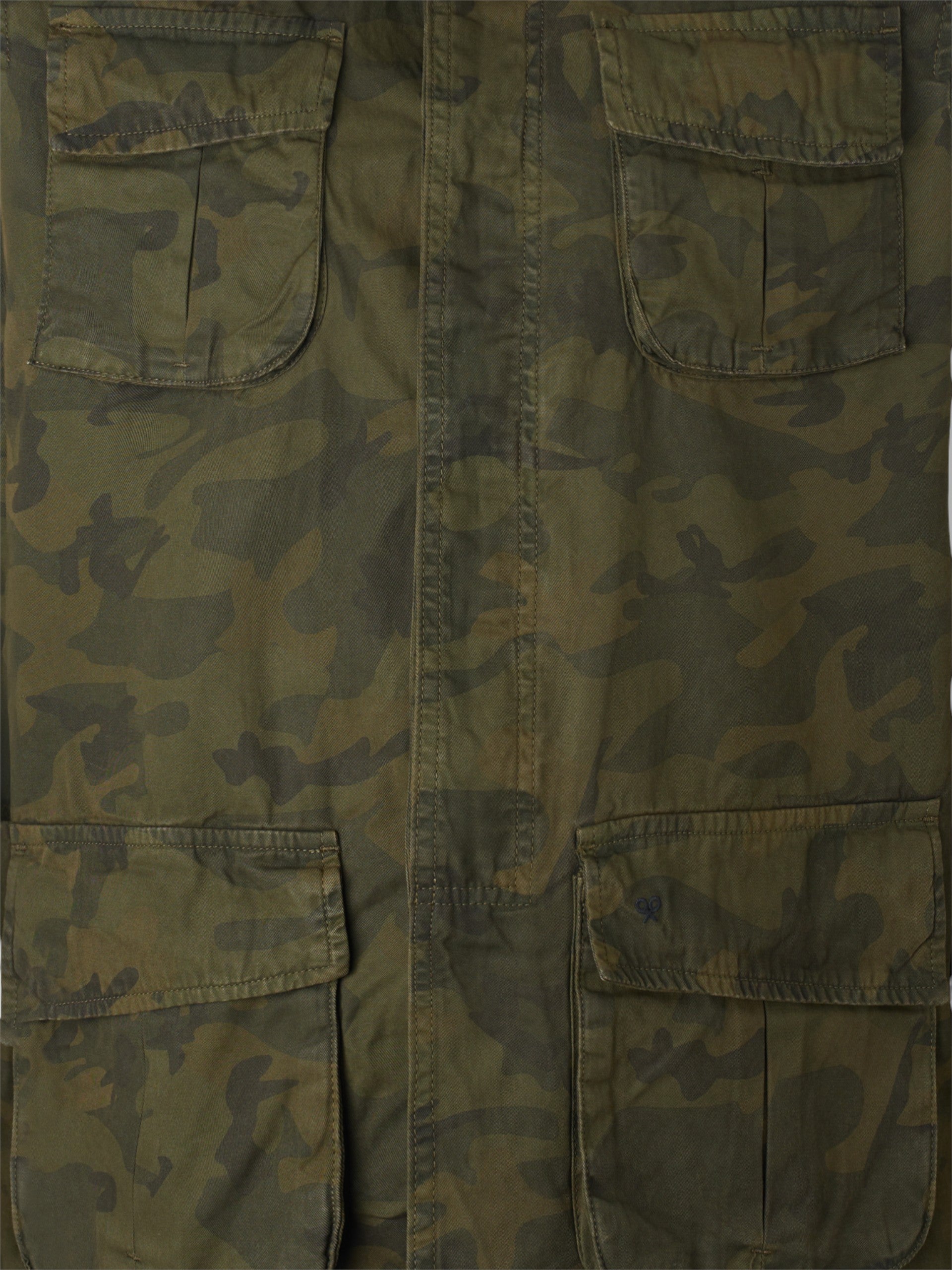 Casaco militar de camuflado verde