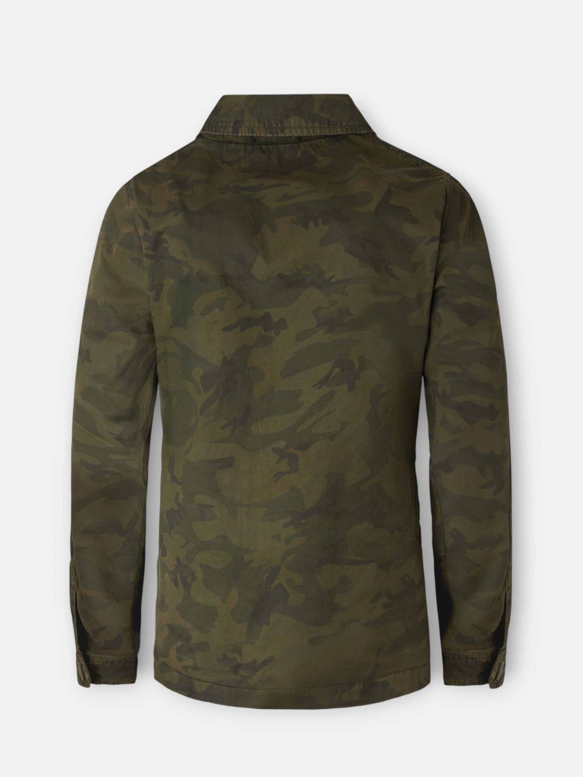 Casaco militar de camuflado verde