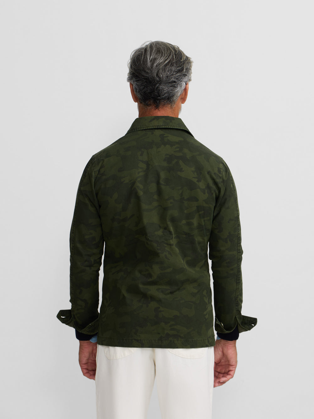 Casaco militar de camuflado verde