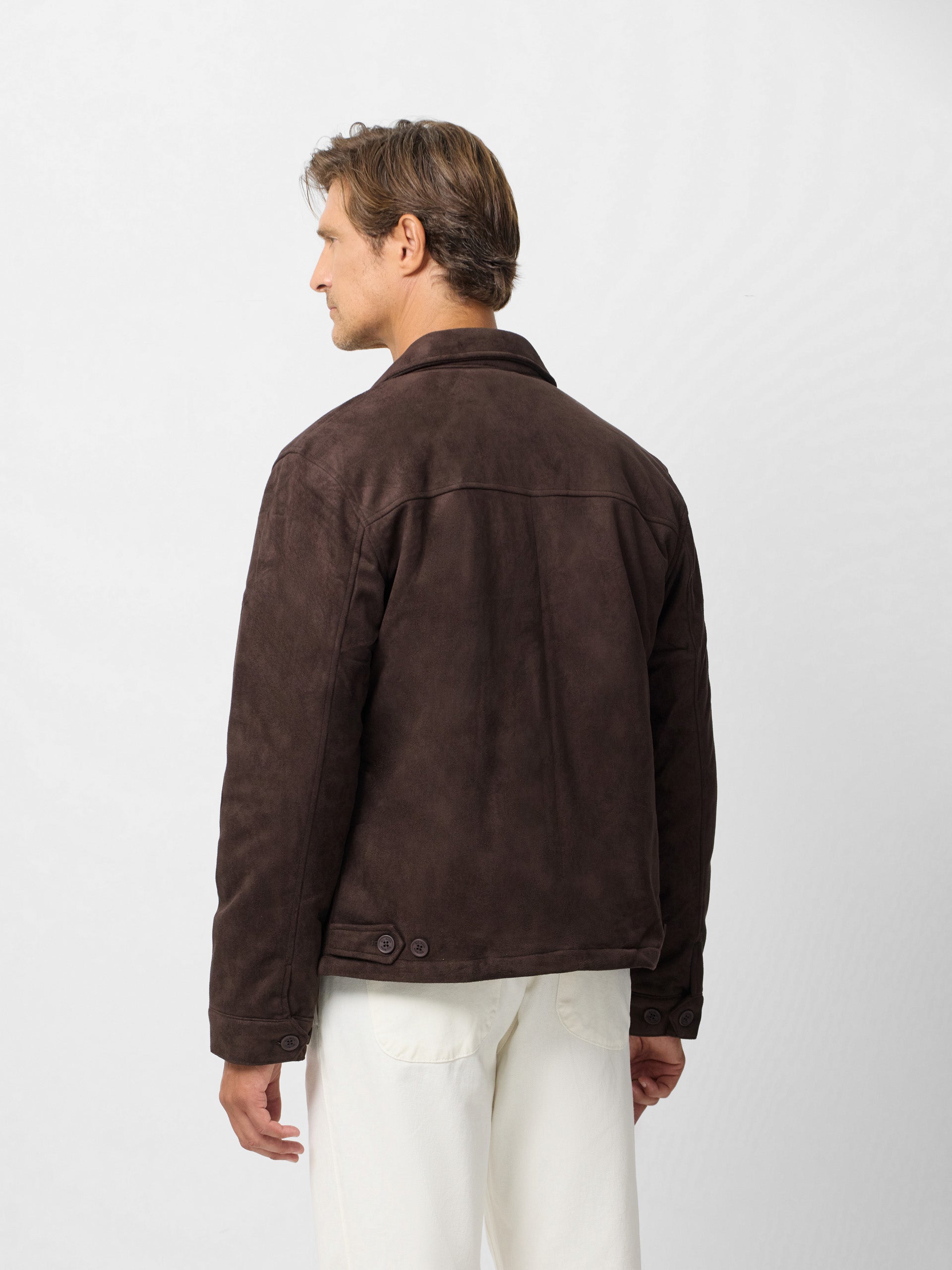 Brown suede jacket