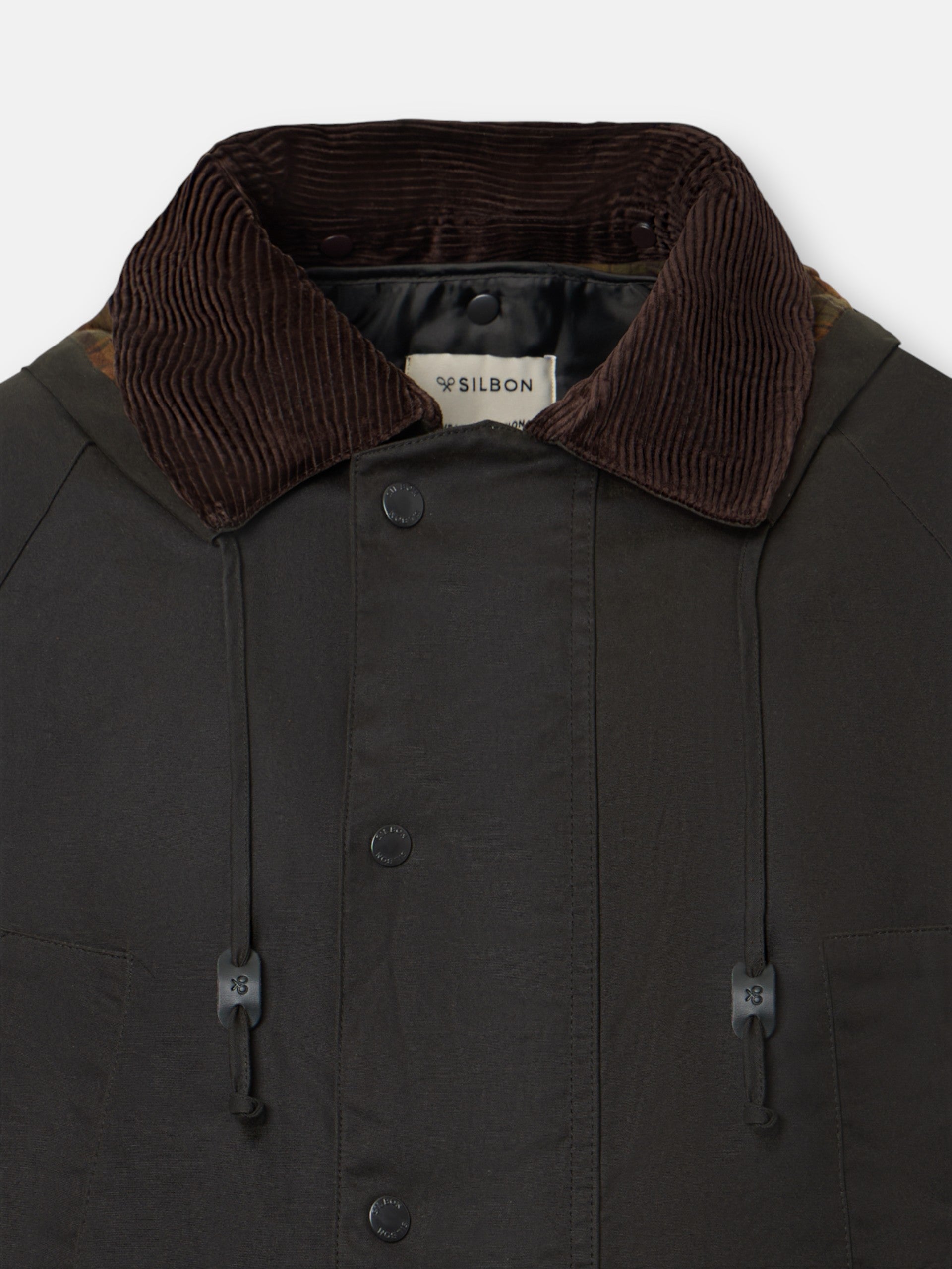 Classic green waxed coat