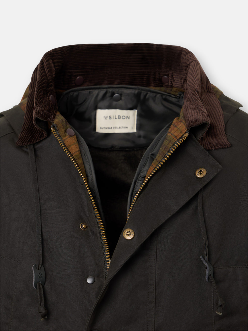 Classic green waxed coat