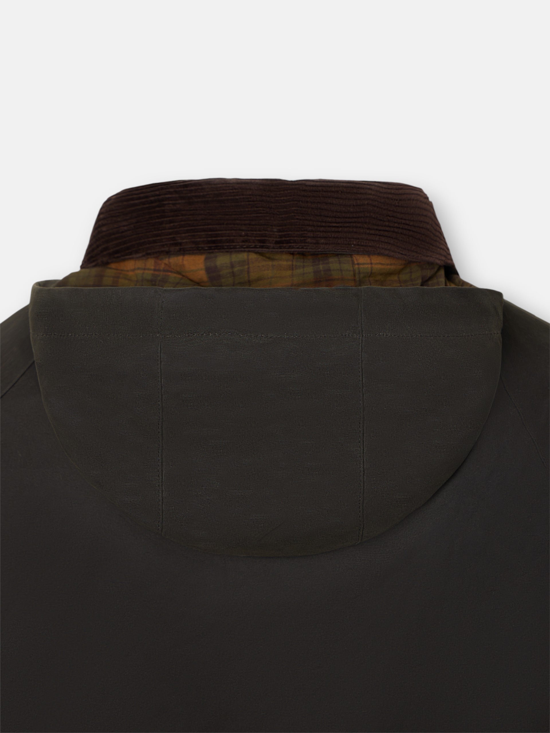 Classic green waxed coat