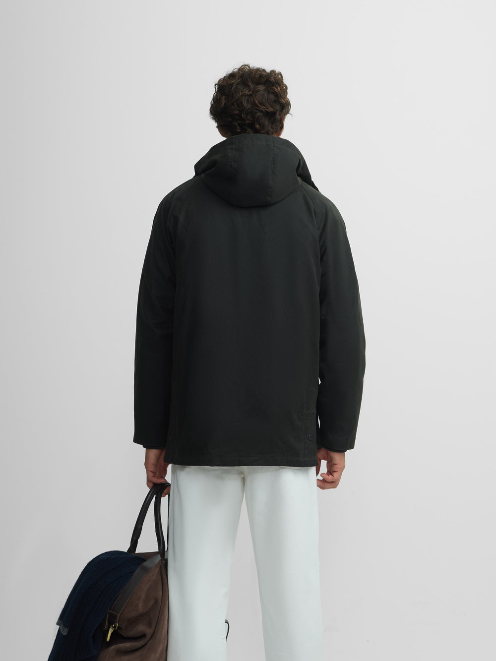 Classic green waxed coat