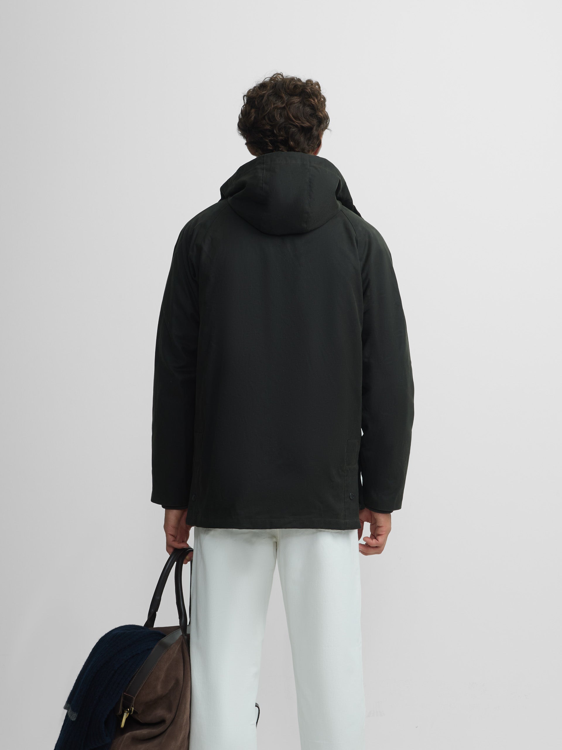 Classic green waxed coat