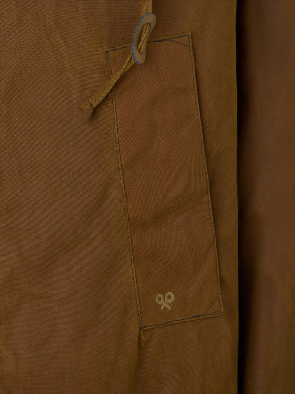 Manteau ciré moutarde classique