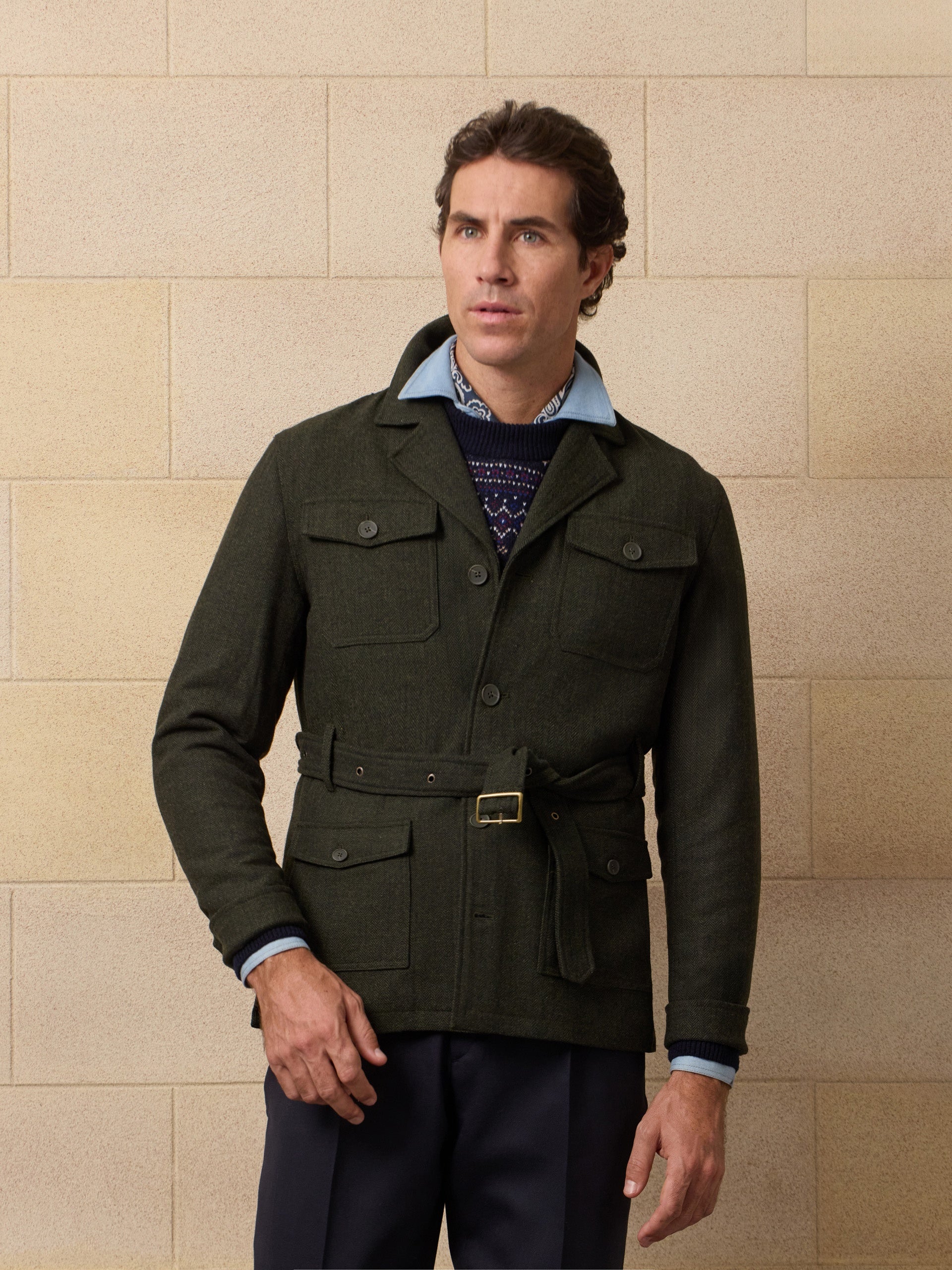 Sahariana unique espiga verde