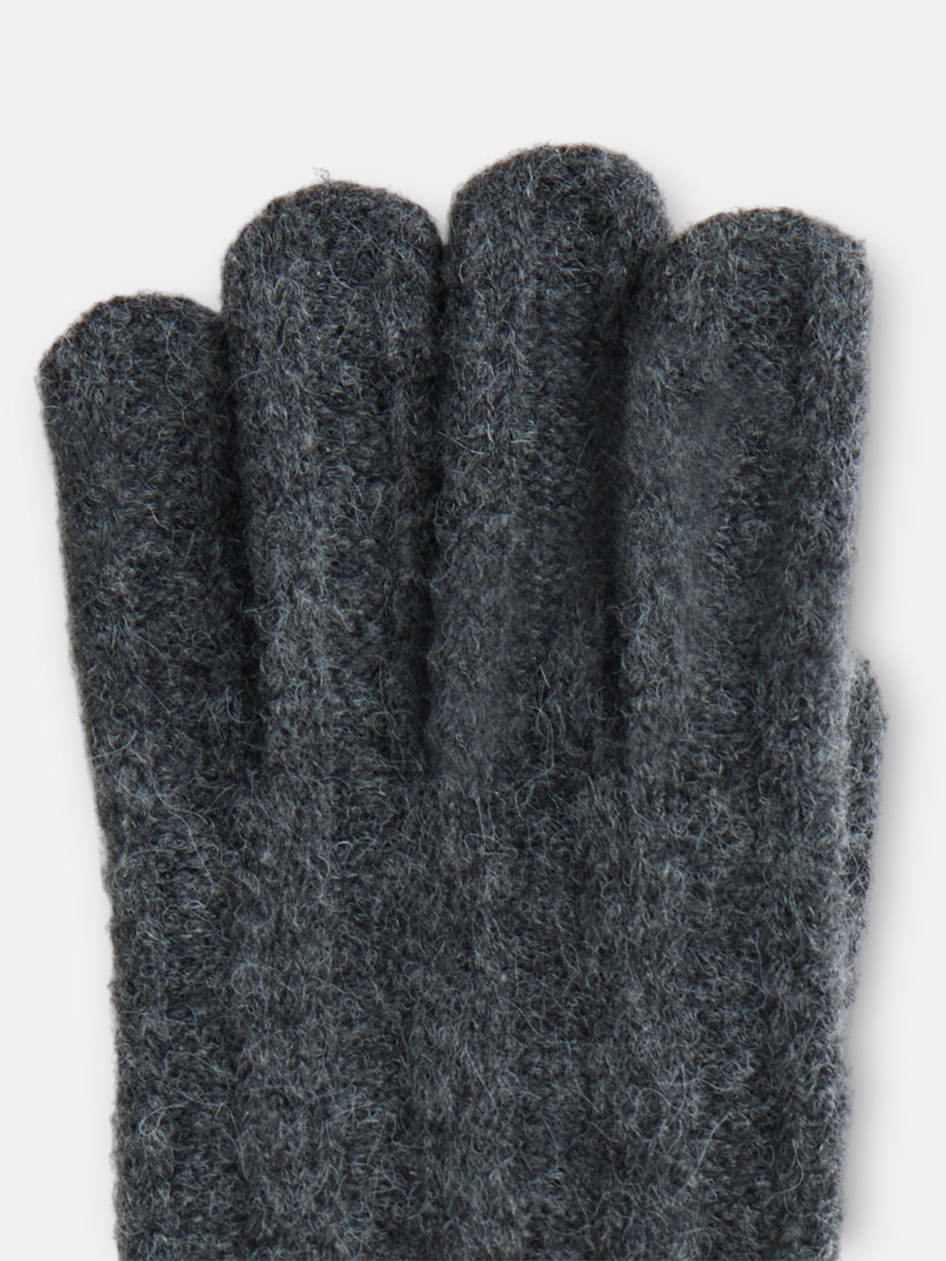 Guantes punto raya contraste gris