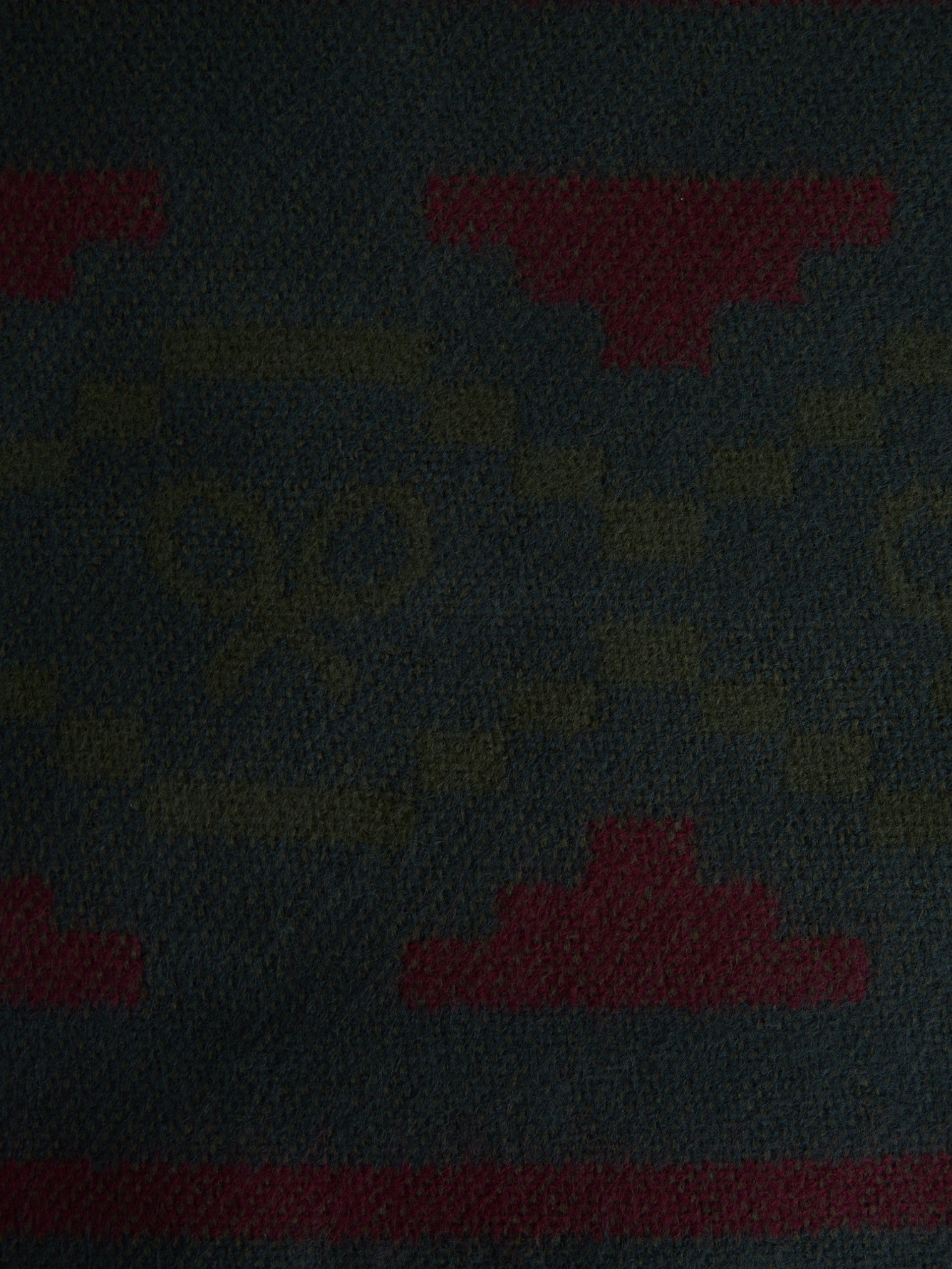 Cachecol com padrão étnico verde