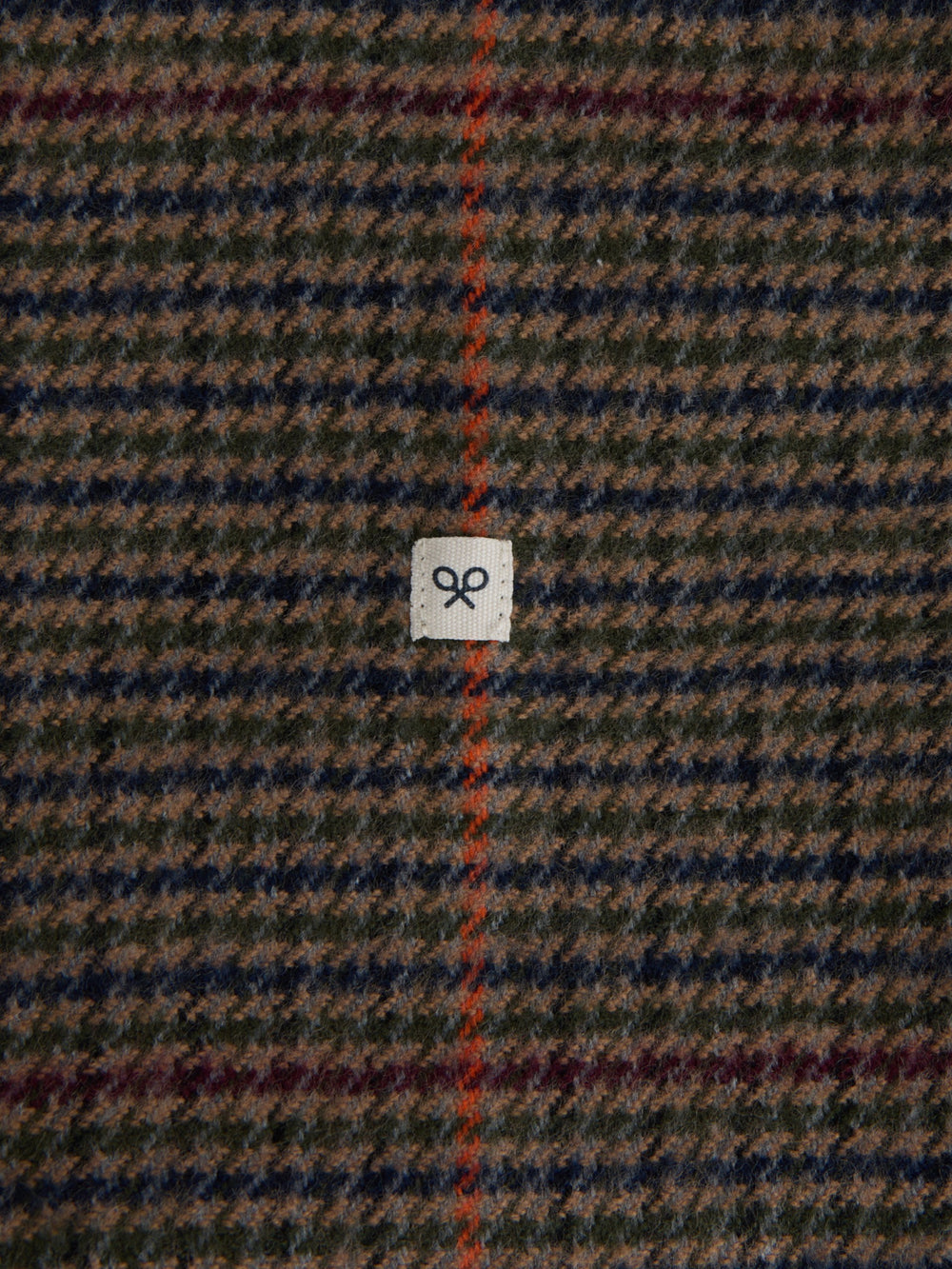 Bufanda cuadros marron