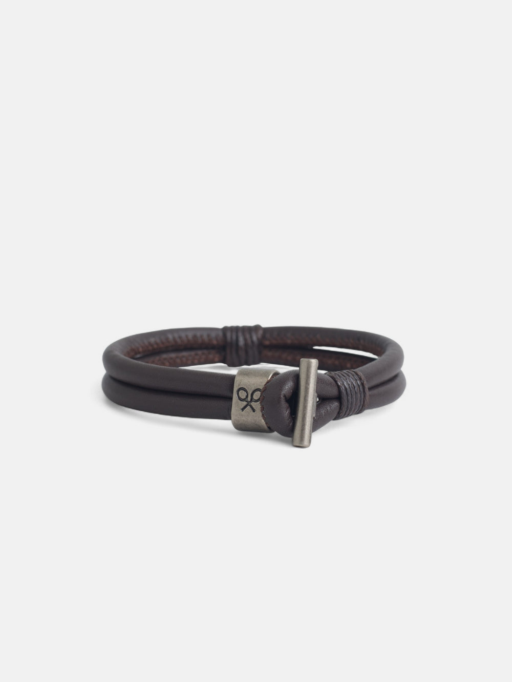 Leather hook bracelet