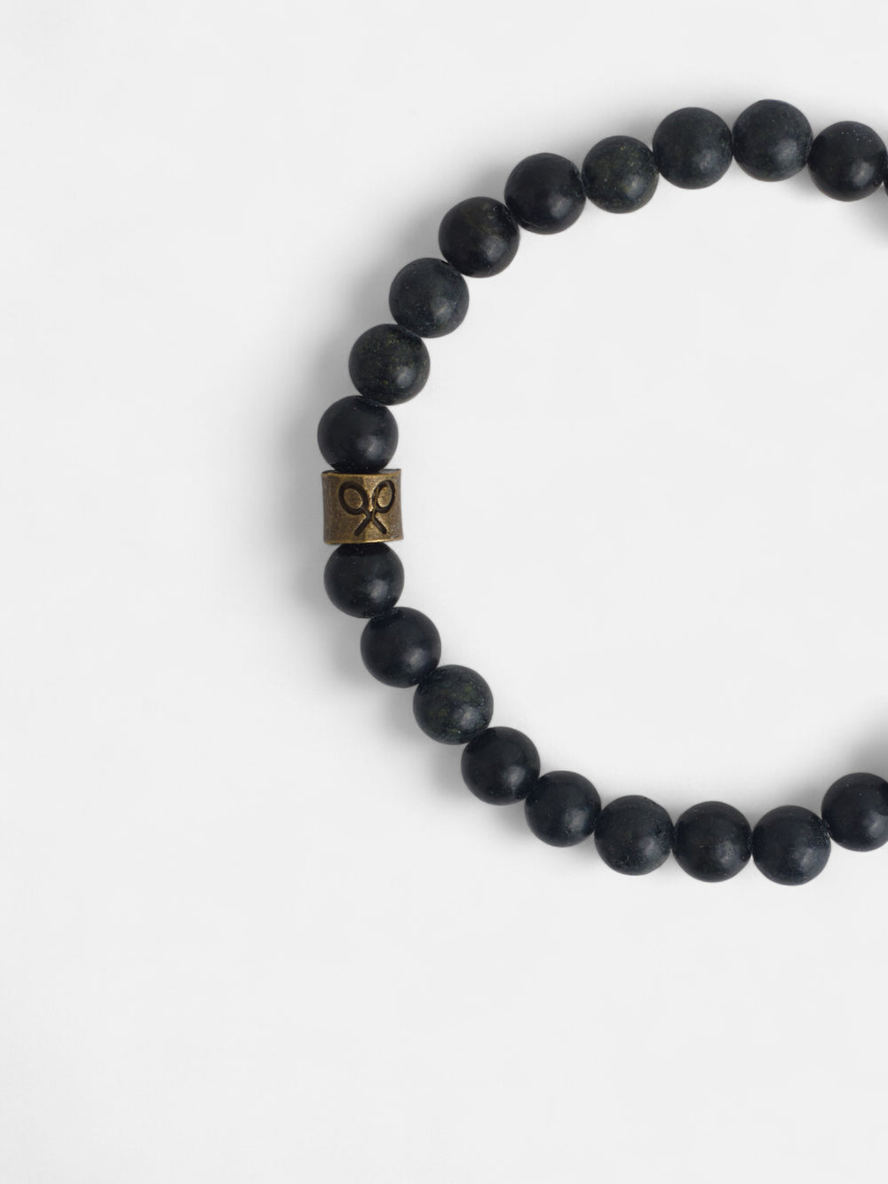 Green round stone bracelet