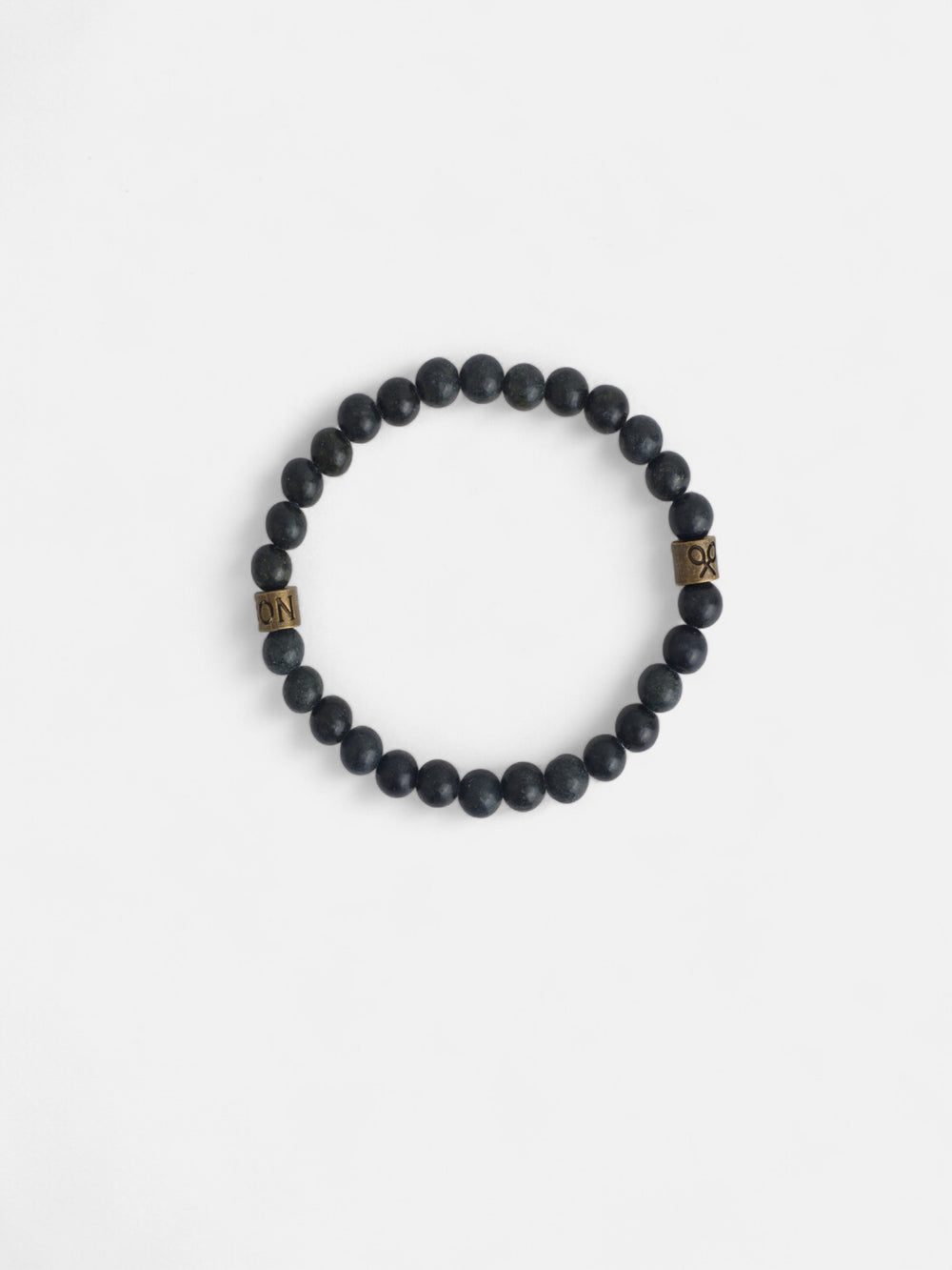 Green round stone bracelet