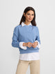 Sweat-shirt femme Silbon classique bleu