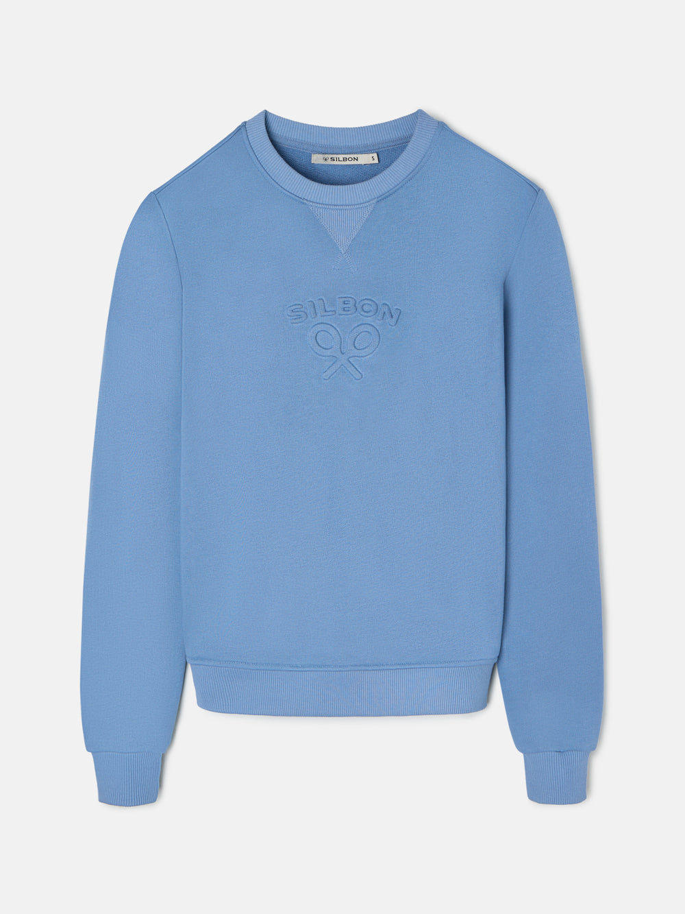 Sweat-shirt femme Silbon classique bleu