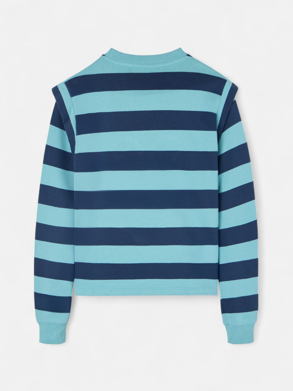 Sudadera woman hombreras rayas azules