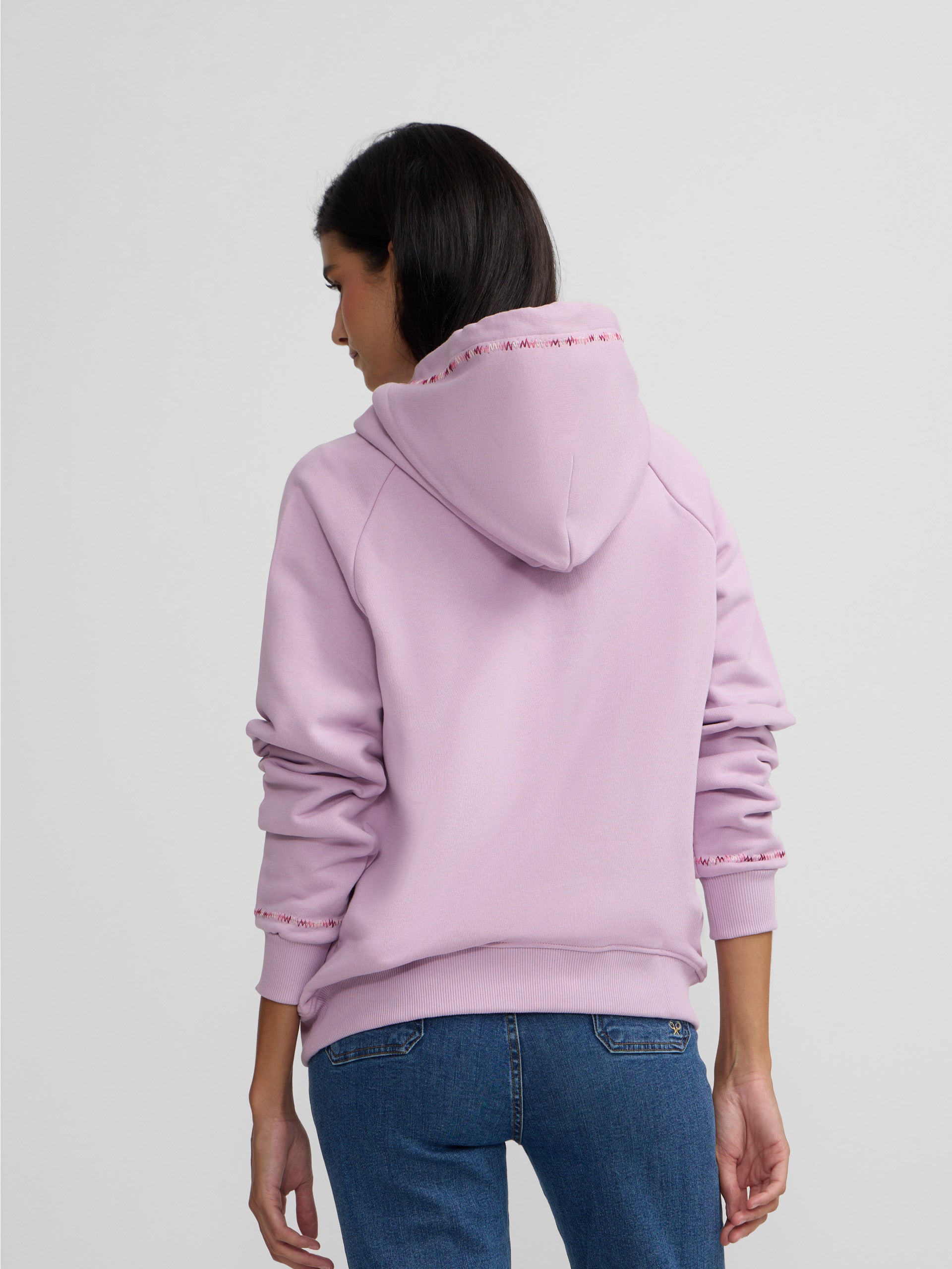 Sweat-shirt femme ikat violet