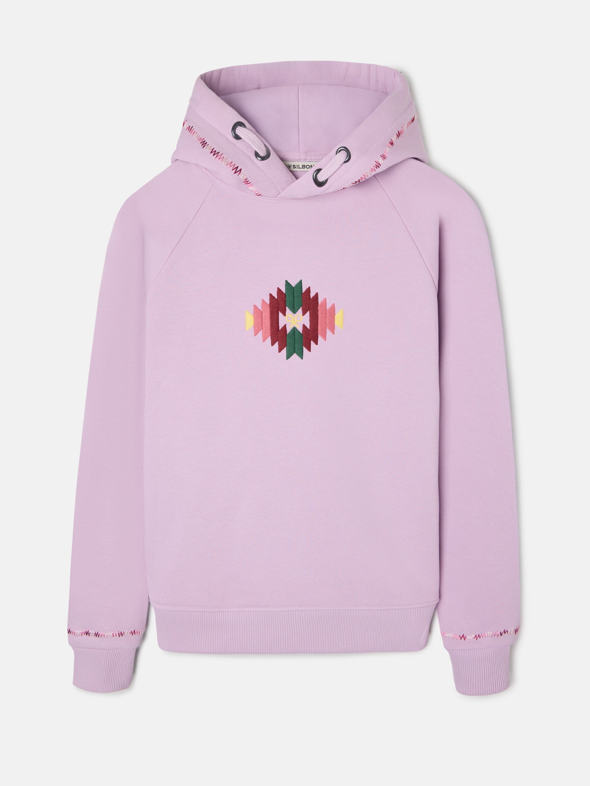 Sweat-shirt femme ikat violet