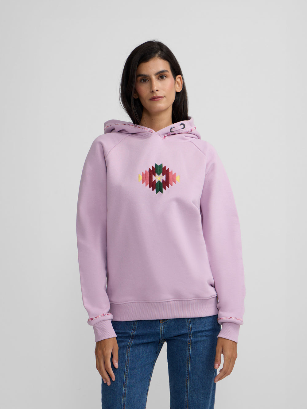 Sudadera woman ikat morados