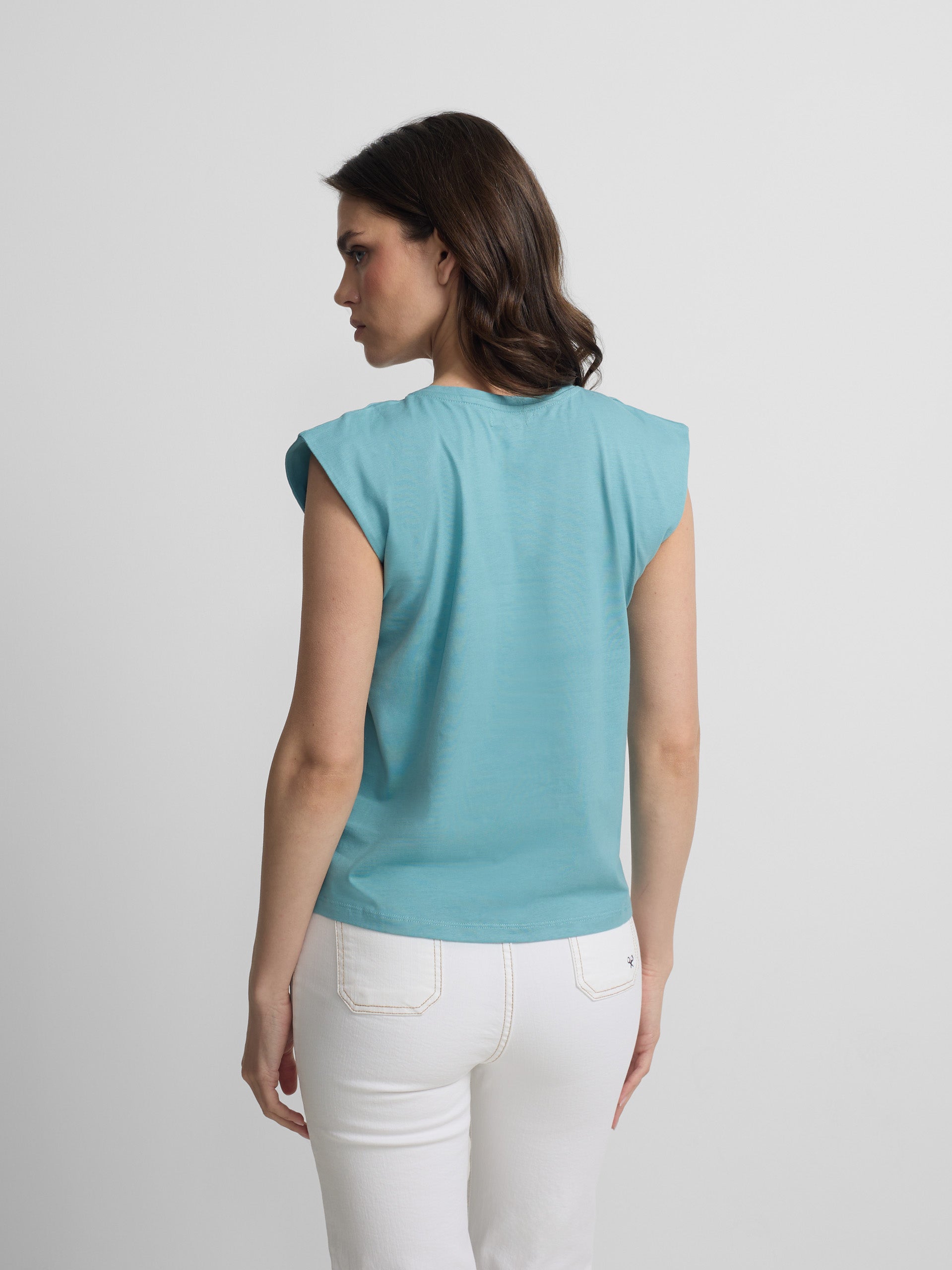 Women's blue sun t-shirt