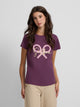 T-shirt femme classique raquette violet