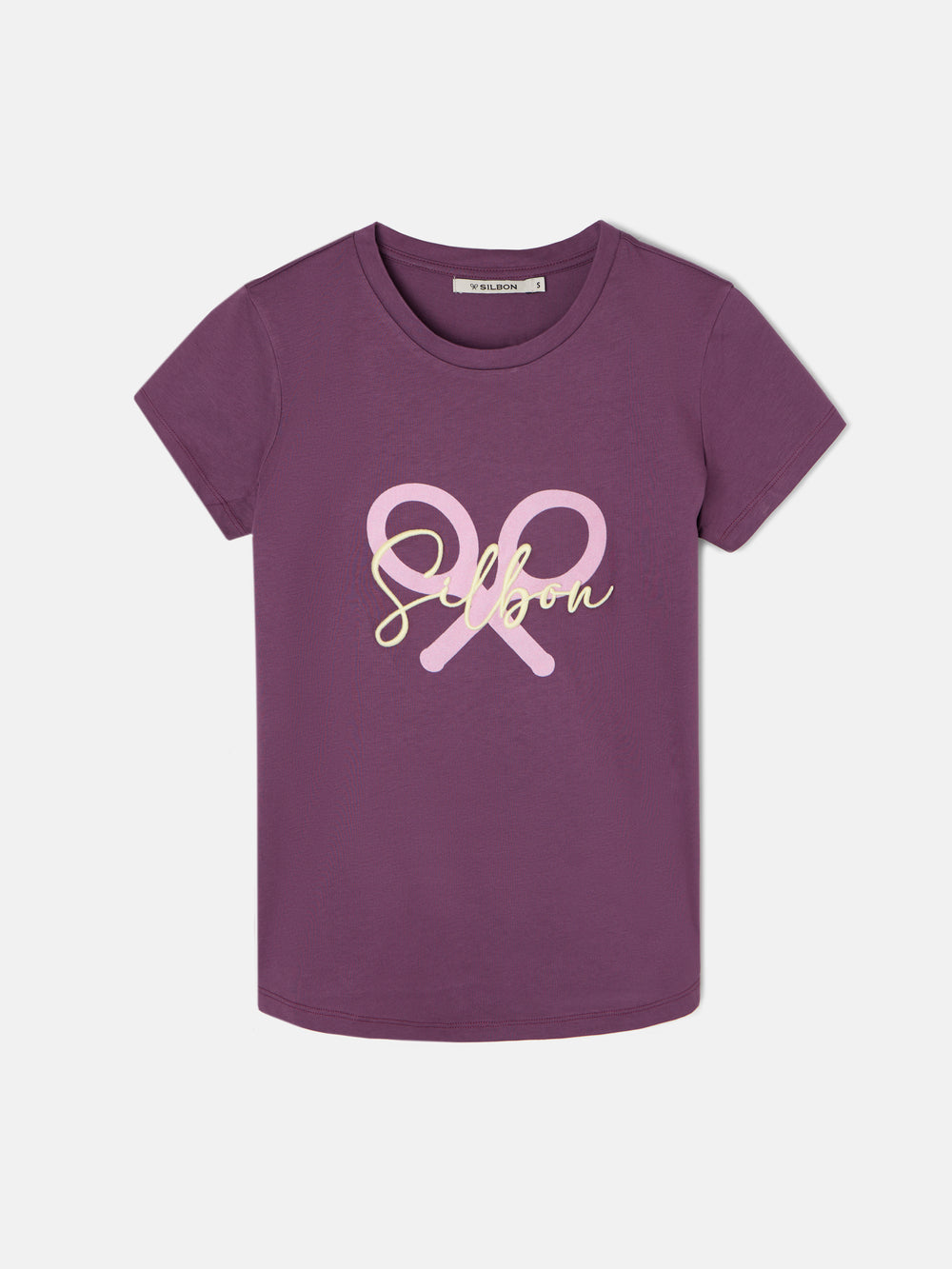 Camiseta woman clasica raqueta morado