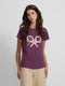 Camiseta woman clasica raqueta morado