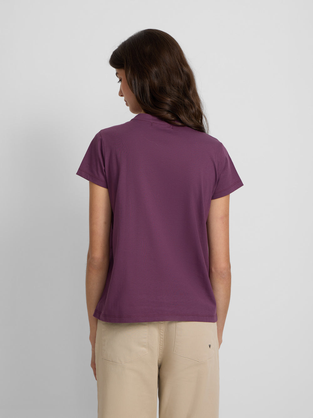 Camiseta woman clasica raqueta morado