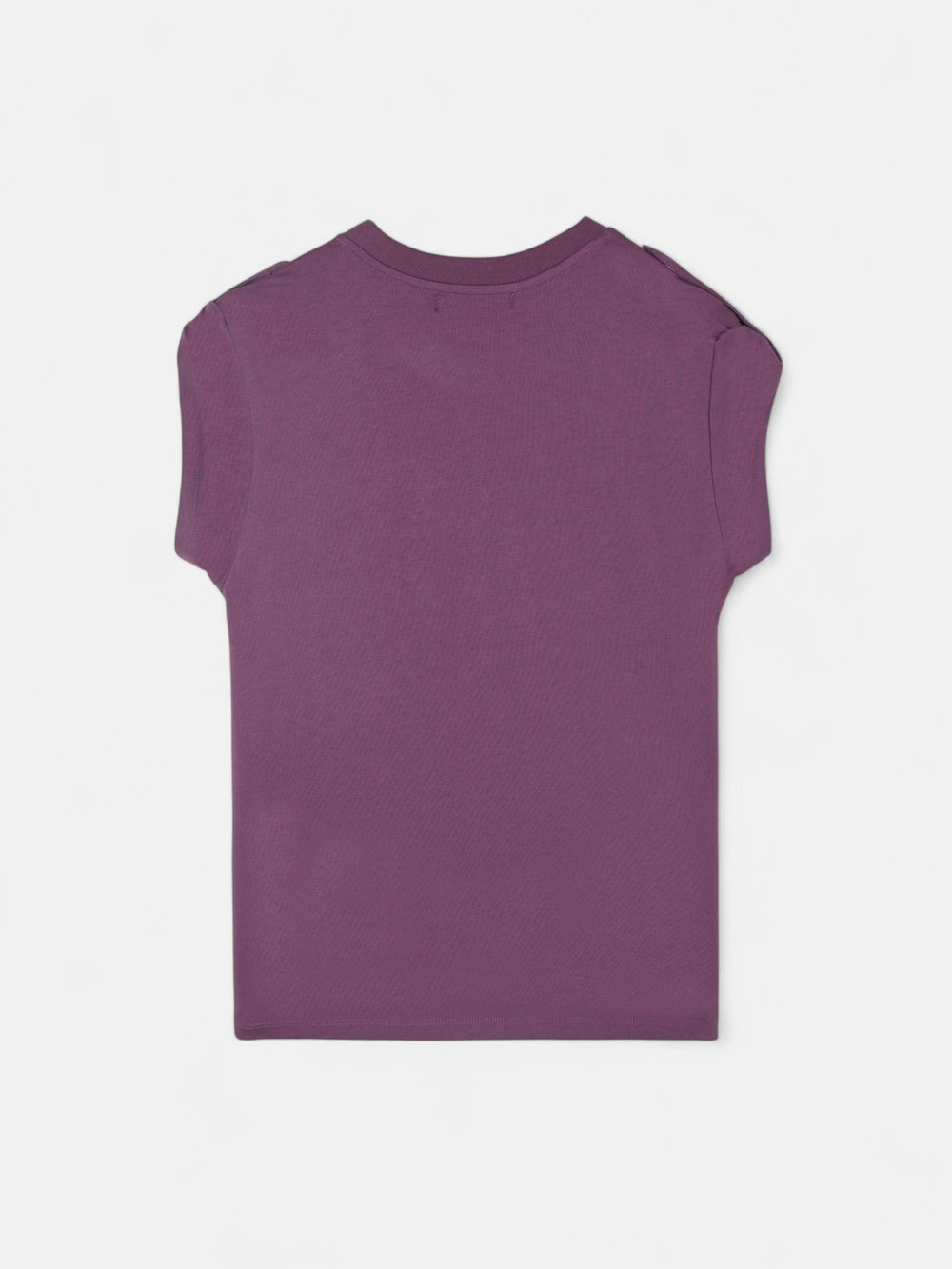 Camiseta woman roll out corazon tachas morado