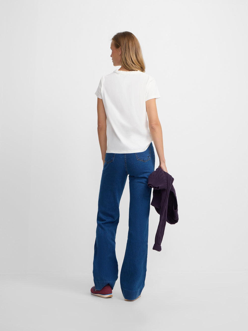 Camiseta woman letras silbon blanca