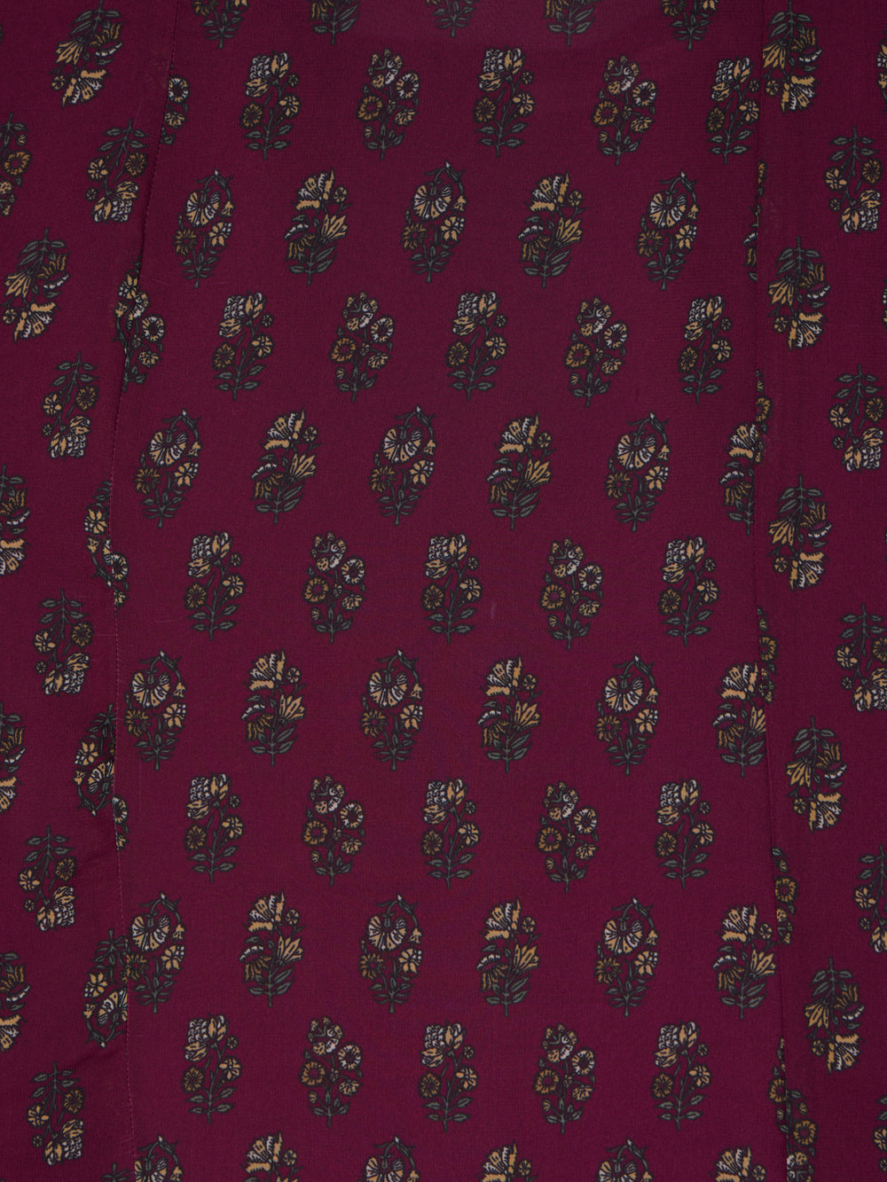 Falda midi estampado motivos burdeos